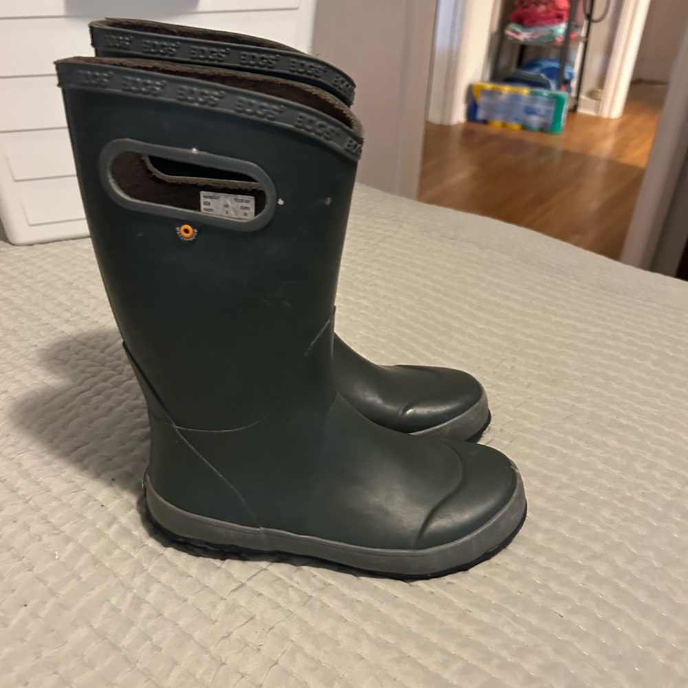 Kids bogs Green Rain Boots